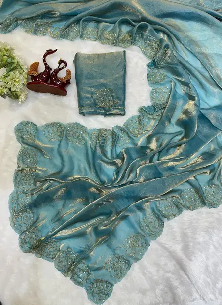 Roobi Satin Handwork Sarees Wholesale Market In Surat With Price